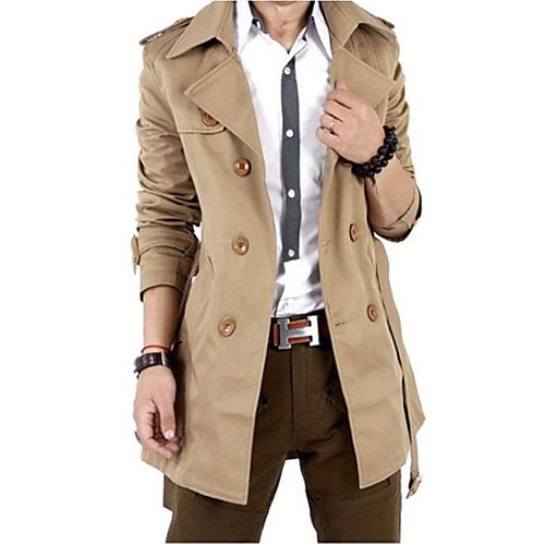 Men Autumn Trench Coat Men Double Breasted Trench Coat Men Outerwear Casual Coat Men's Jackets Windbreaker SOUH9 Men Autumn Trench Coat Men Double Breasted Trench Coat Men Outerwear Casual Coat Men's Jackets Windbreaker SOUH9
